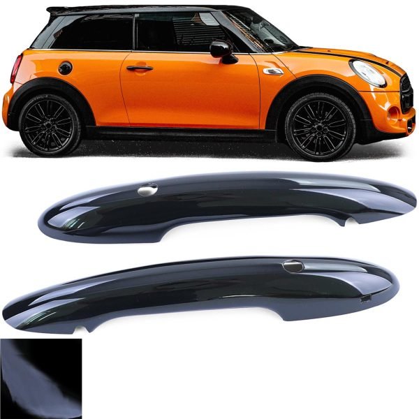 Gloss black door handle cover for MINI F55 F56 F57