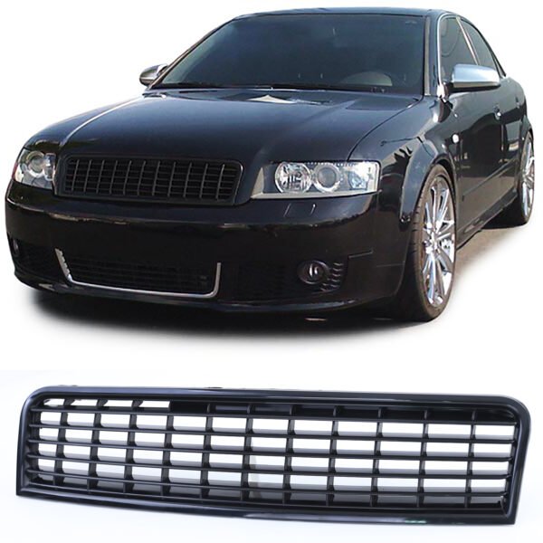 Black front radiator grille for AUDI A4 B6 8E