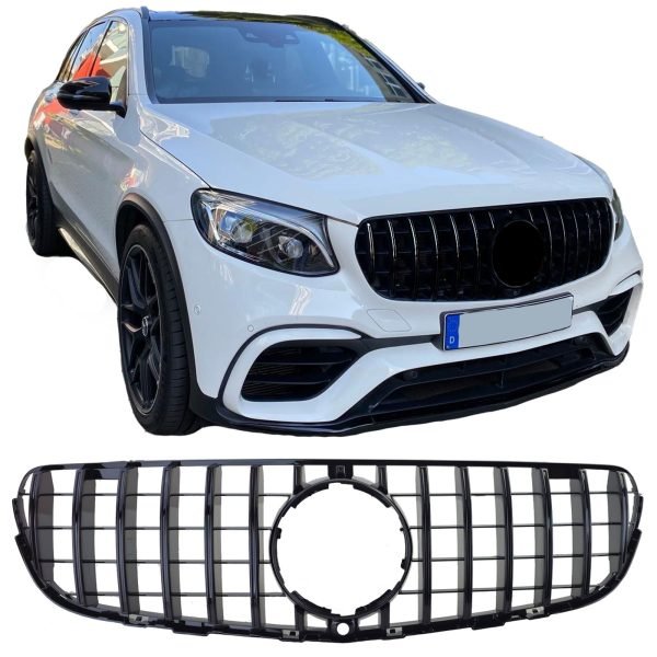 Sport gloss black front grille for MERCEDES GLC X253