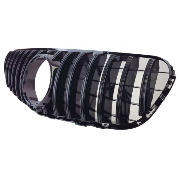 Sport gloss black front grille for MERCEDES GLC X253 - Slika 3