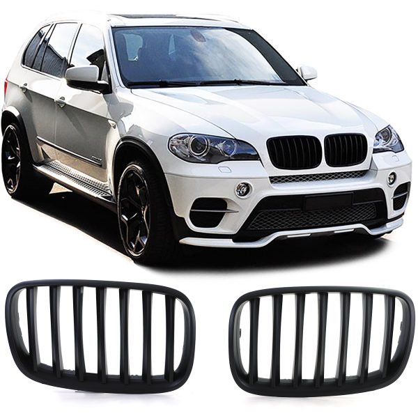 Performance matt black grilles for BMW X5 E70 and X6 E71