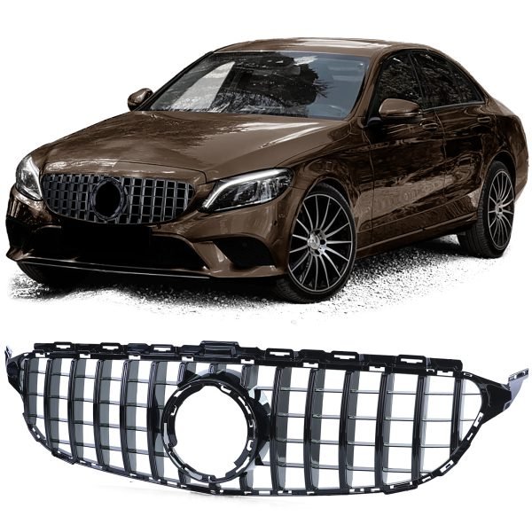 Sport gloss black grille for MERCEDES C-CLASS W205/S205