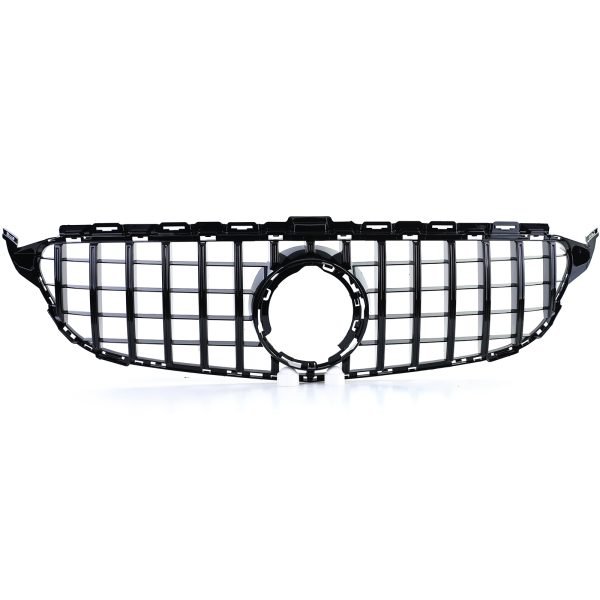 Sport gloss black grille for MERCEDES C-CLASS W205/S205 - Slika 4