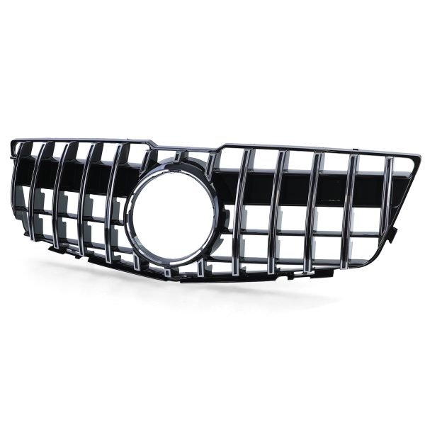 Sport black and chrome front grille for MERCEDES GLK X204 - Slika 2