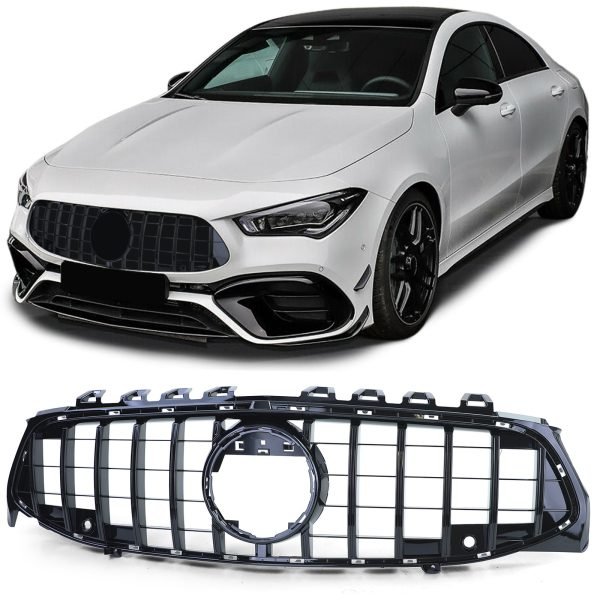 Sport gloss black front grille for MERCEDES CLA C118/X118