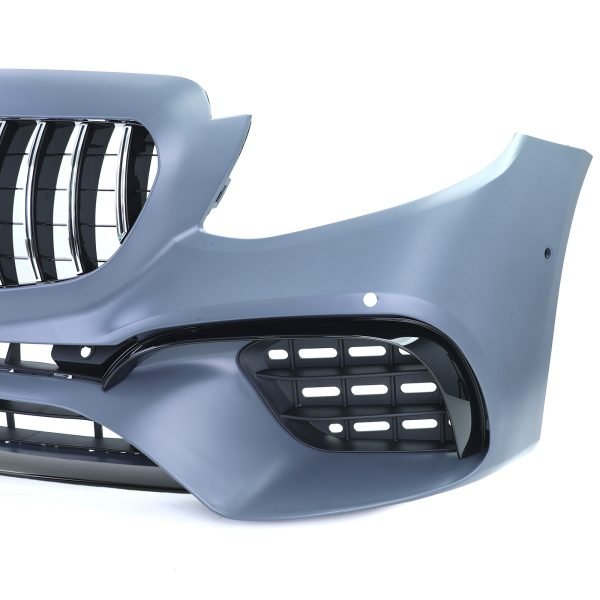 Sport bumper with black and chrome front grille for MERCEDES E-CLASS W213/S213 - Slika 3