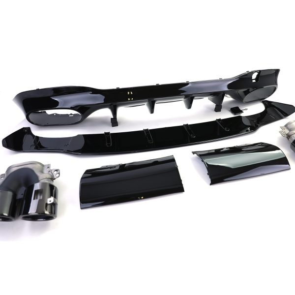 Sport rear diffuser with black tailpipes for MERCEDES CLA C118/X118 - Slika 3