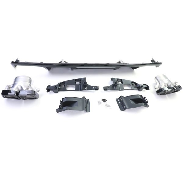 Sport rear diffuser with black tailpipes for MERCEDES CLS C218 - Slika 5