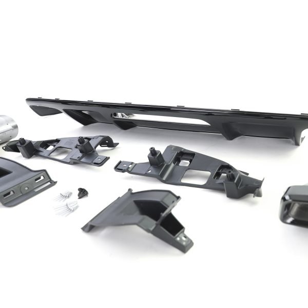 Sport rear diffuser with black tailpipes for MERCEDES CLS C218 - Slika 8