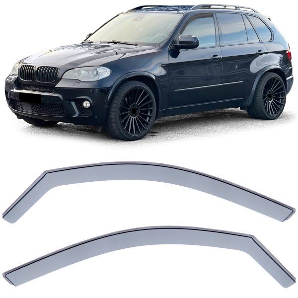 Black wind deflectors for BMW X5 E70 F15