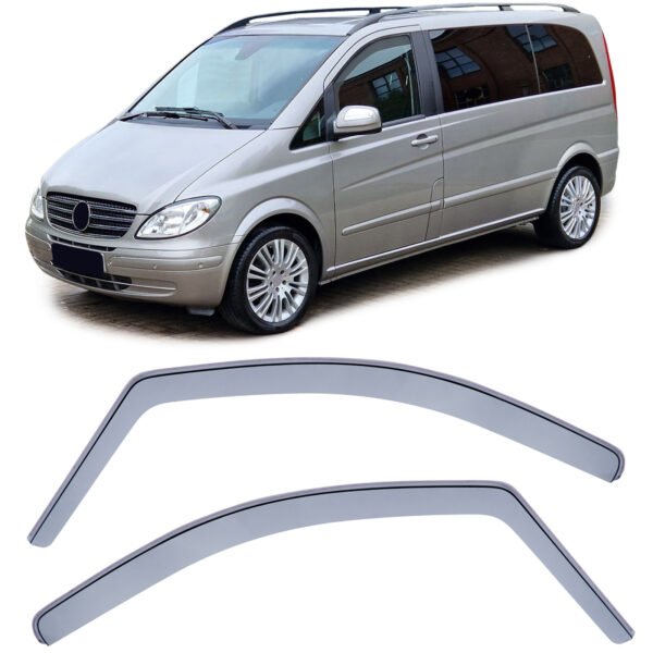 Black wind deflectors for MERCEDES VITO VIANO W639
