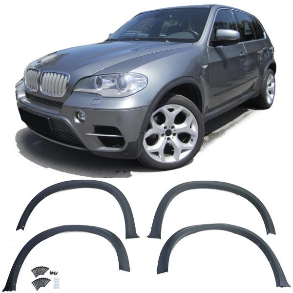 Wheel arch mudguard extension set for BMW X5 E70