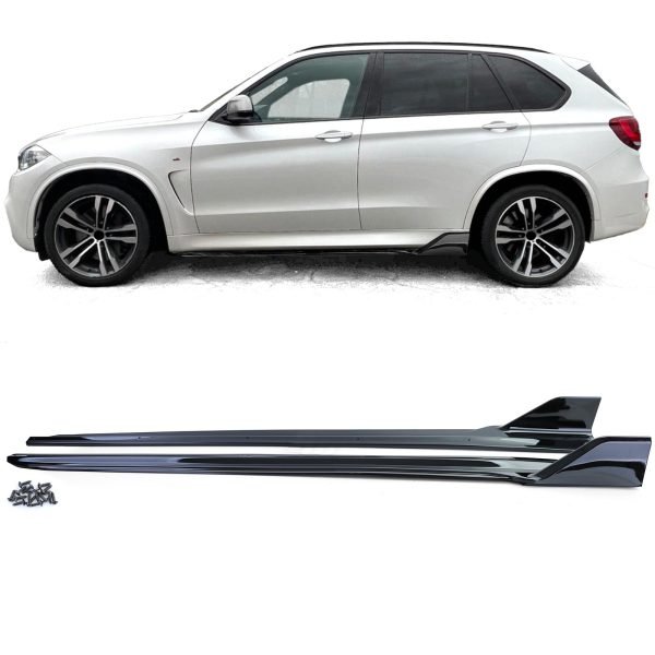 Gloss black side skirt add ons for BMW X5 F15