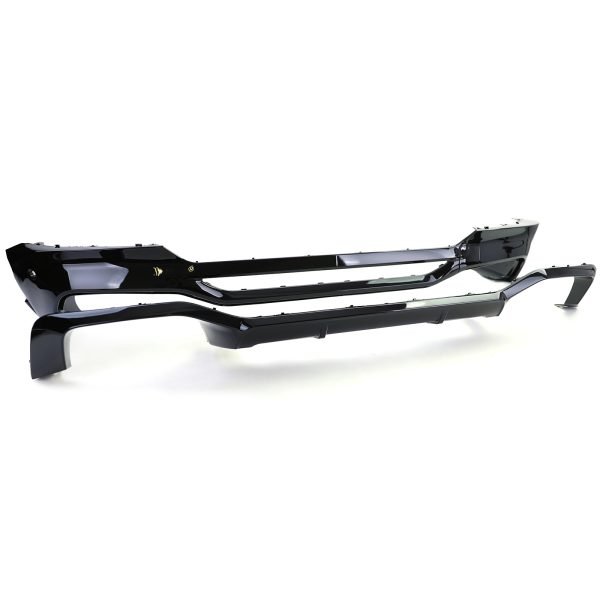Performance gloss black diffuser with black tailpipes conversion for BMW X4 G02 - Slika 4