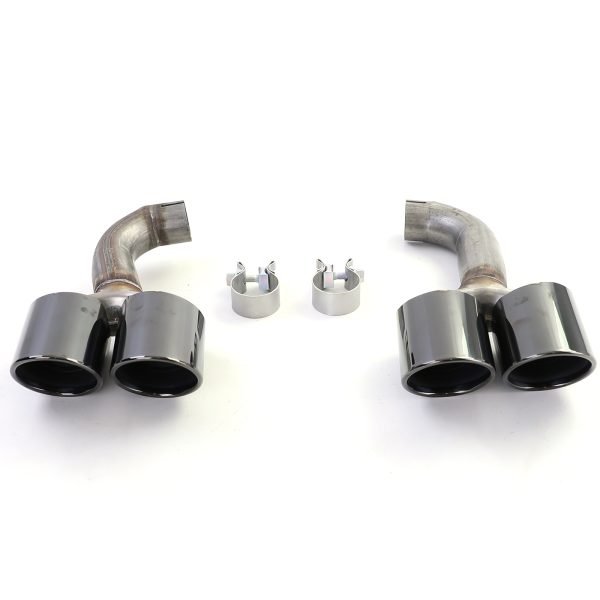 Performance gloss black diffuser with black tailpipes conversion for BMW X4 G02 - Slika 6
