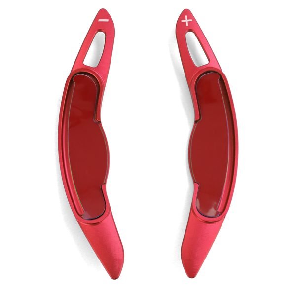 Red aluminum paddle shifter extensions for MINI Clubman F54 and Countryman F60 - Slika 2