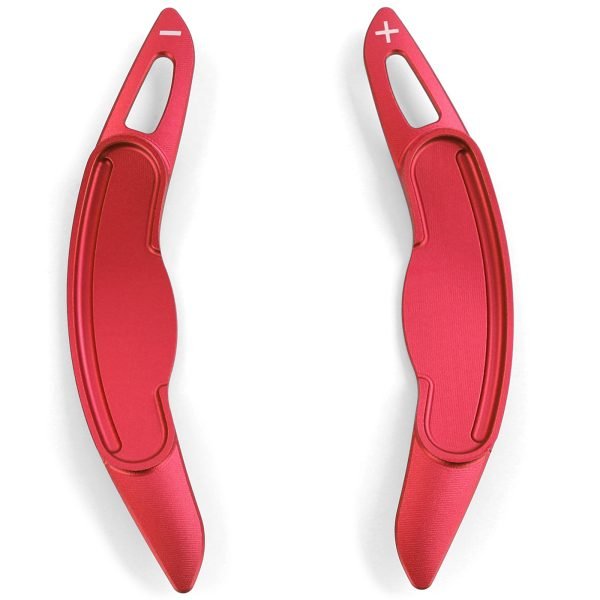 Red aluminum paddle shifter extensions for MINI Clubman F54 and Countryman F60 - Slika 3