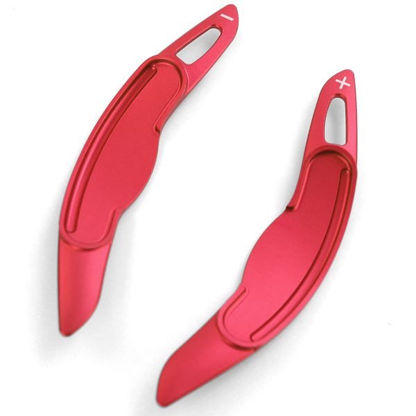 Red aluminum paddle shifter extensions for MINI Cooper F55/F56/F57 - Slika 4