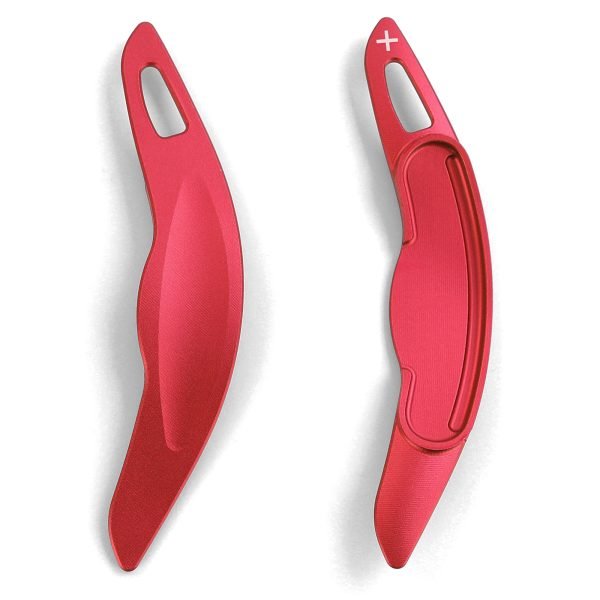 Red aluminum paddle shifter extensions for MINI Cooper F55/F56/F57 - Slika 6