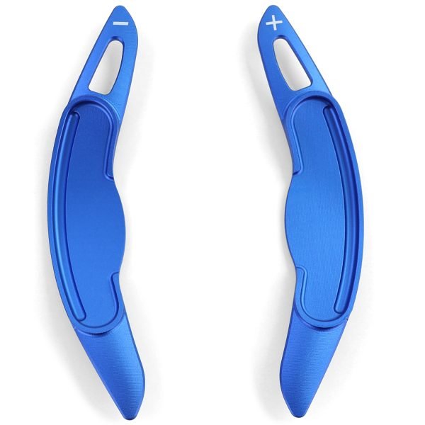 Blue aluminum paddle shifter extensions for MINI Clubman F54 and Countryman F60 - Slika 3
