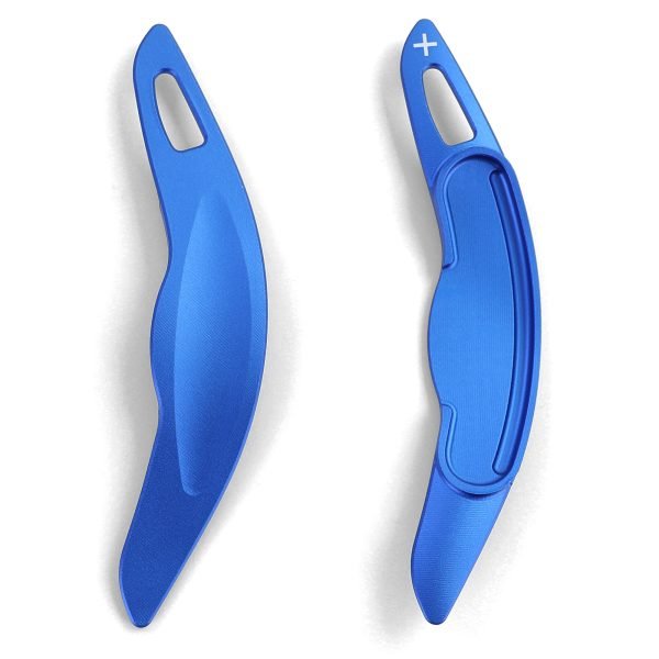Blue aluminum paddle shifter extensions for MINI Clubman F54 and Countryman F60 - Slika 6