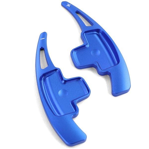 Blue aluminum paddle shifter extensions for MERCEDESAMG GL X166 GLA X156 - Slika 8