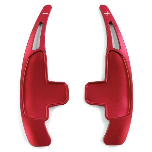 Aluminum red shift paddle extensions for MERCEDES A45 W176 C63 W204 E63 W212 - Slika 3