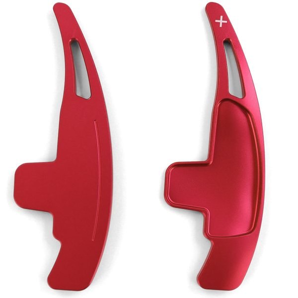 Aluminum red shift paddle extensions for MERCEDES A45 W176 C63 W204 E63 W212 - Slika 6
