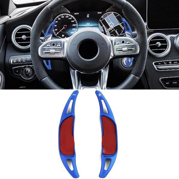 Blue aluminum paddle shifter extensions for MERCEDESAMG AMG GLE43 GLE53 63 W166 C292