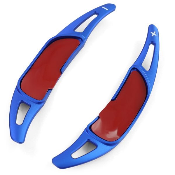 Blue aluminum paddle shifter extensions for MERCEDESAMG G63 W463 GLA35 GLA45 X156 - Slika 3