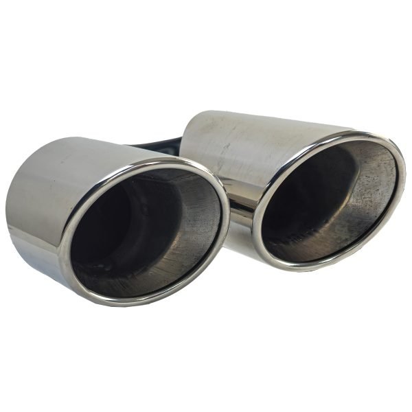 Chrome double-pipe exhaust pipes for BMW X6 E71 - Slika 5