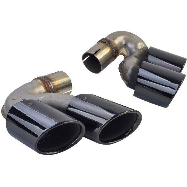 Black stainless steel tail pipes for BMW X5 G05 X6 G06 X7 G07 40i - Slika 4