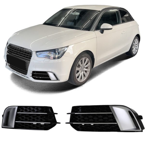 Honeycomb grille fog light covers for AUDI A1 8X