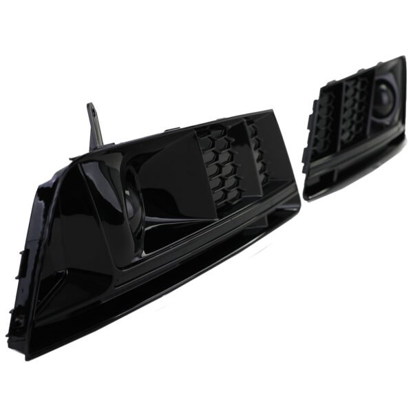 Gloss black honeycomb bumper grilles for AUDI A4 B9 - Slika 4