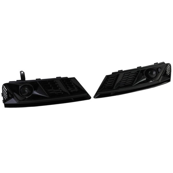 Gloss black honeycomb bumper grilles for AUDI A4 B9 - Slika 5