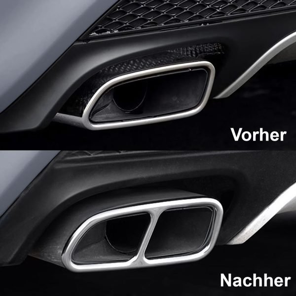 4-pipe look exhaust taipipe trim for MERCEDES CLA C117/X117 - Slika 9