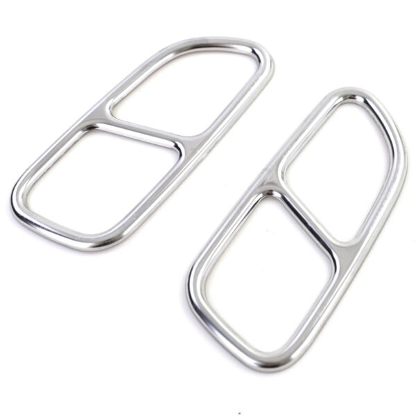 Chrome 4-pipe look exhaust tailpipe trims for MERCEDES SLK R171 - Slika 3