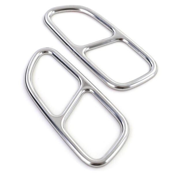 Chrome 4-pipe look exhaust tailpipe trims for MERCEDES SLK R171 - Slika 4