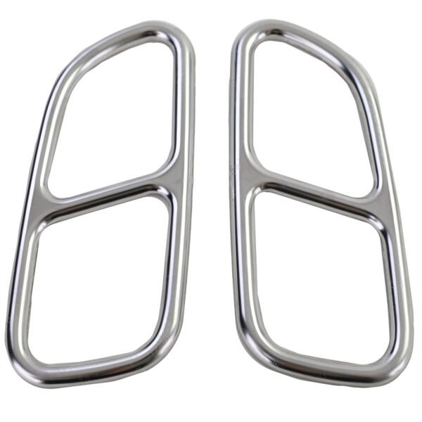 Chrome 4-pipe look exhaust tailpipe trims for MERCEDES SLK R171 - Slika 5