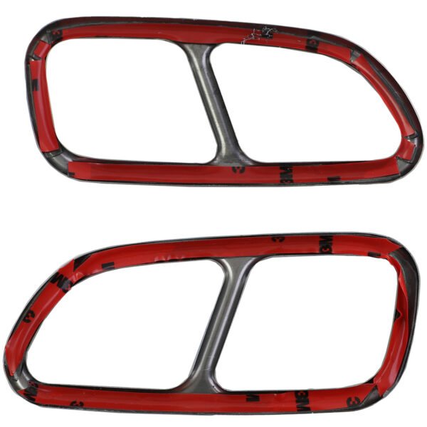 Black 4-pipe look exhaust tailpipe trims for MERCEDES SLK R171 - Slika 8