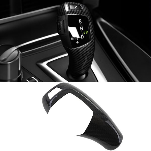 Genuine carbon fiber automatic gear knob cover for BMW 4 SERIES F32/F33/F36