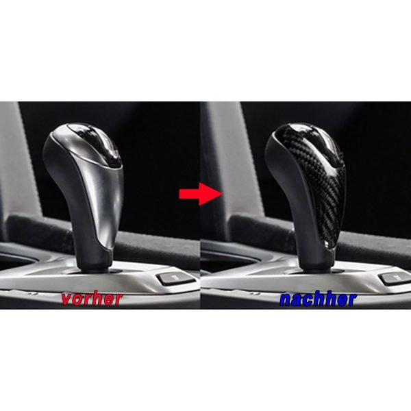 Genuine carbon fiber gear knob cover for BMW X6M F86 - Slika 7