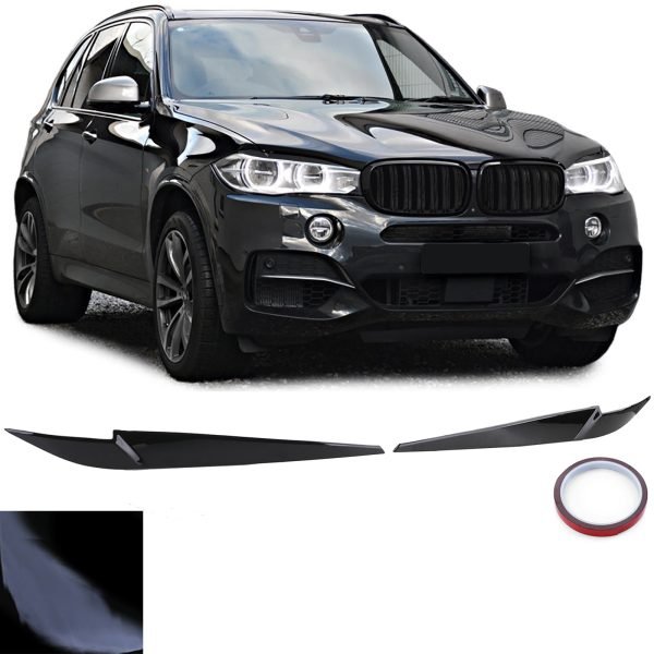 Gloss black "evil eye" headlight covers for BMW X5 F15