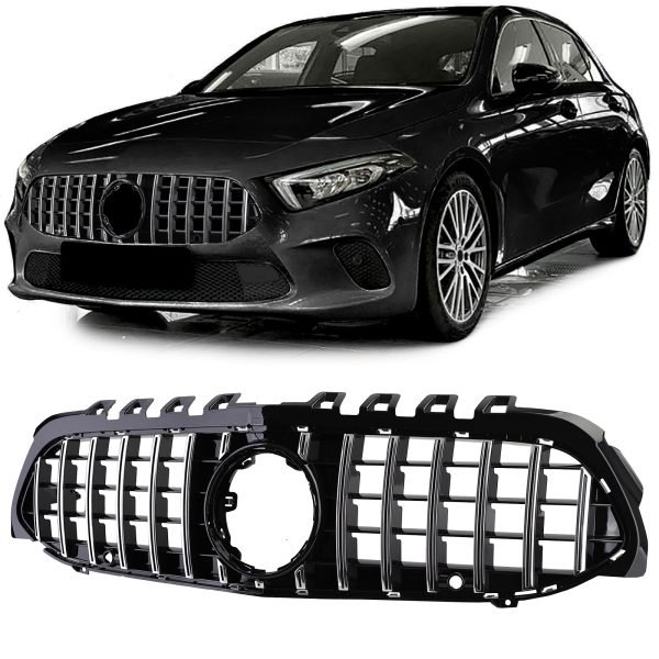Sport radiator grille black chrome for MERCEDES A-CLASS W177/V177