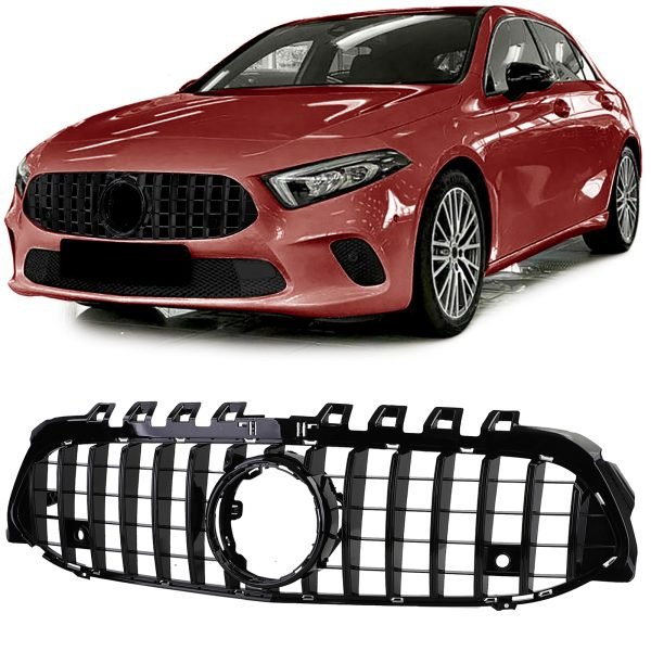 Sport gloss black radiator grille for MERCEDES A-CLASS W177/V177