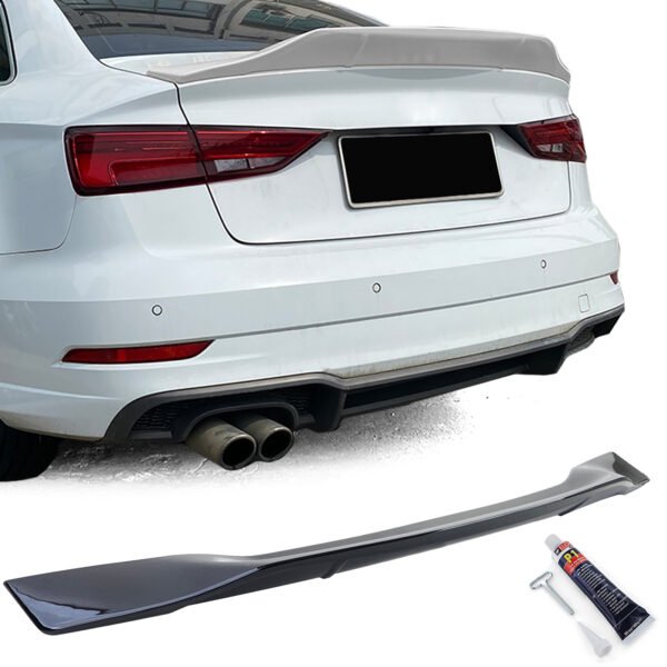 Sport gloss black ducktail spoiler for AUDI A3 8V