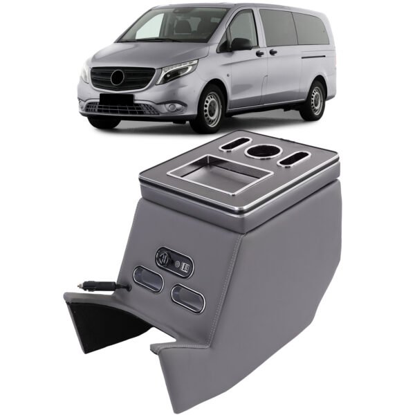 Grey center console armrest storage box for MERCEDES V-CLASS W447