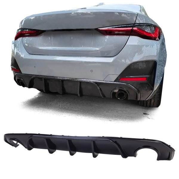 Performance gloss black rear diffuser for BMW 4 SERIES G26 420 430