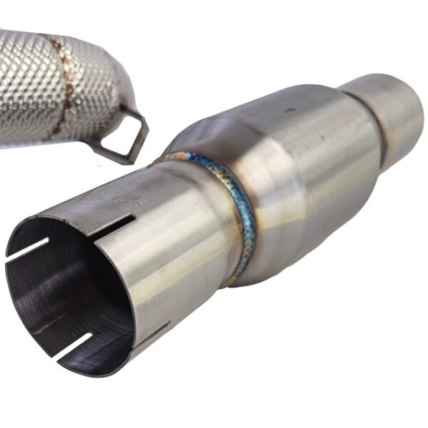 Racing downpipe with sport catalytic coverter and heat protection for AUDI A3 8V 1.8 TFSI - Slika 5
