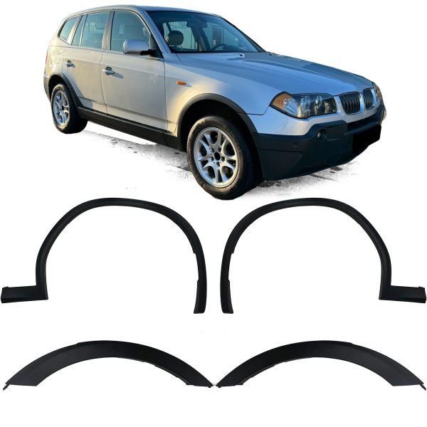 Mudguard wheel arch extension set for BMW X3 E83